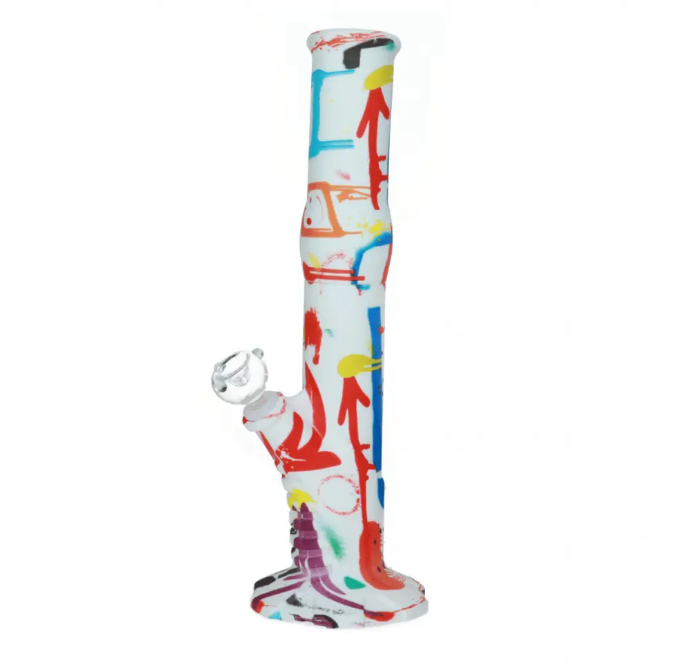 Silicone Bong White 36 cm