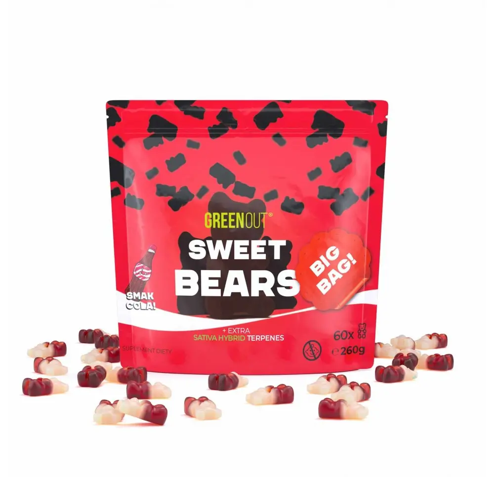 Żelki konopne Green Out® Sweet Bears Cola