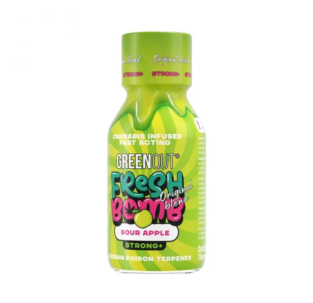 Shot konopny Green Out® Fresh Bomb Sour Apple - Strong+