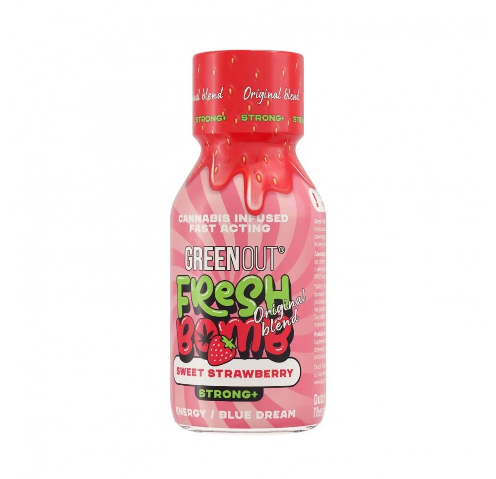 Shot konopny Green Out® Fresh Bomb Sweet Strawberry - Strong +