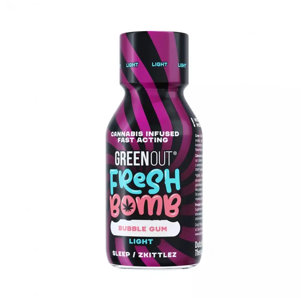 Olejek konopny Green Out® Fresh Bomb Bubble Gum - Light