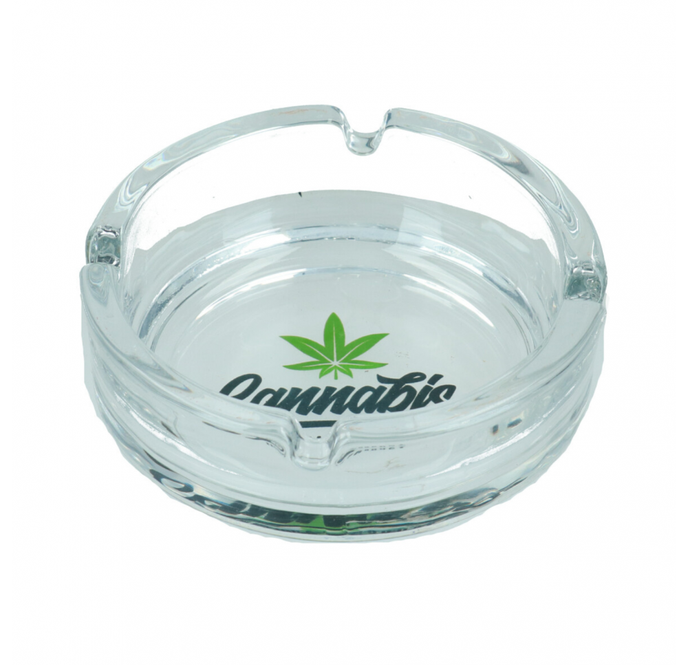 Cannabis Glass Ashtray