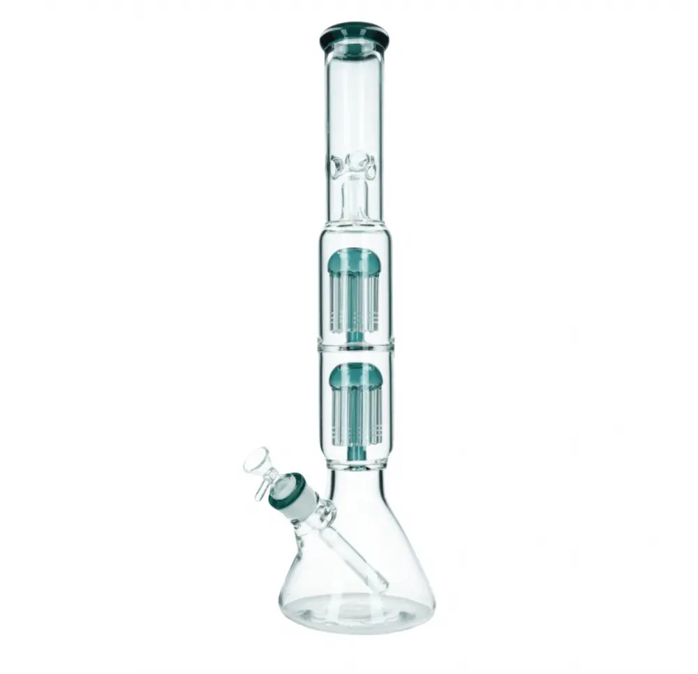 Bongo Szklane Double Shooter 47,5 cm / 7 mm / 18,8mm