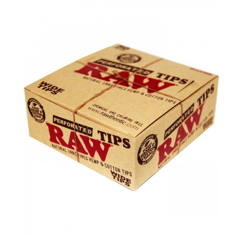 RAW Wide Perforated Tips BOX 50 pcs