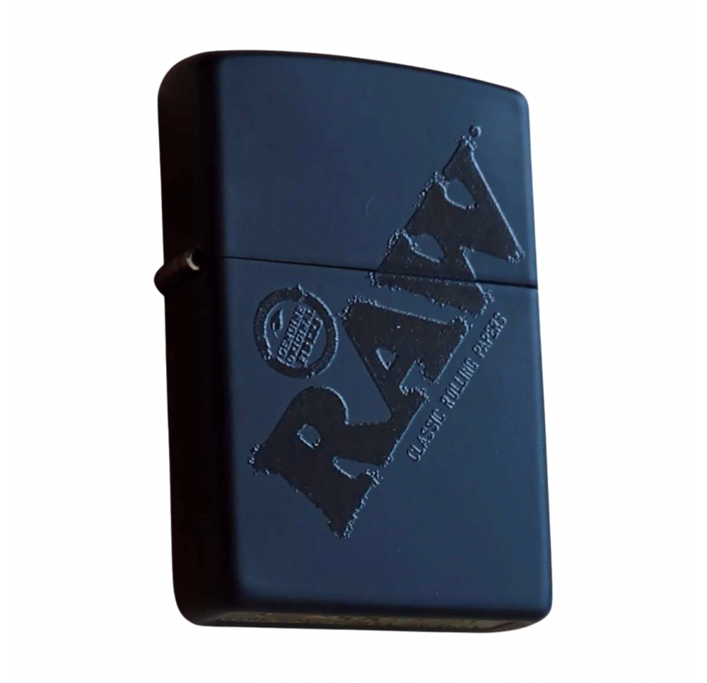 Zapalniczka Benzynowa Zippo RAW Black czarne logo