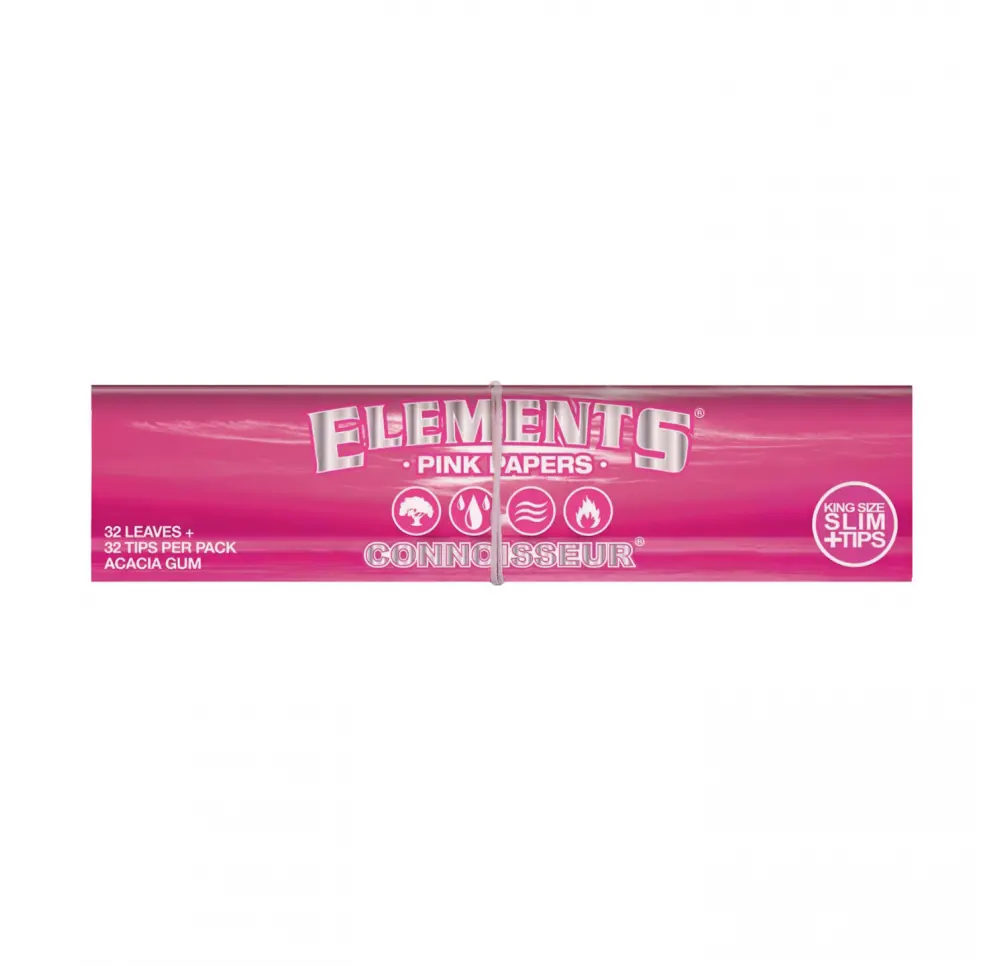 Bibułki Elements Conn PINK King Size Slim+Filterki