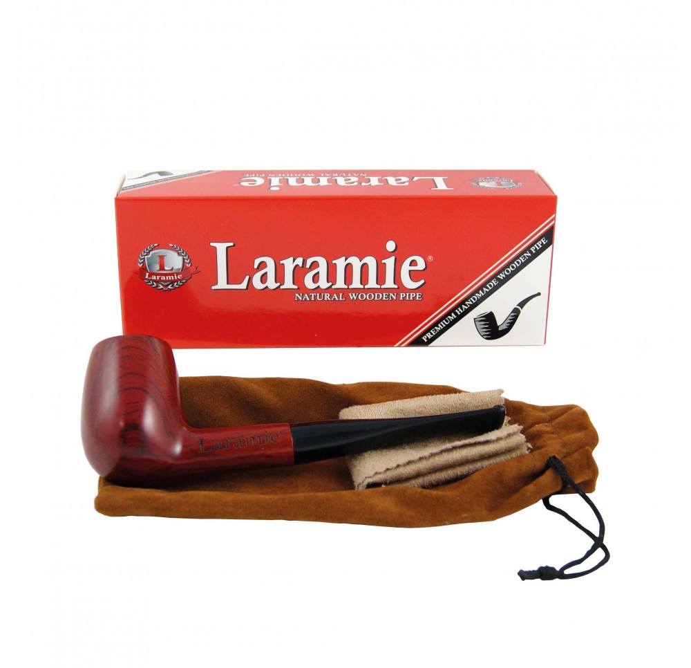 Fajka Laramie z drewna naturalnego 13 cm