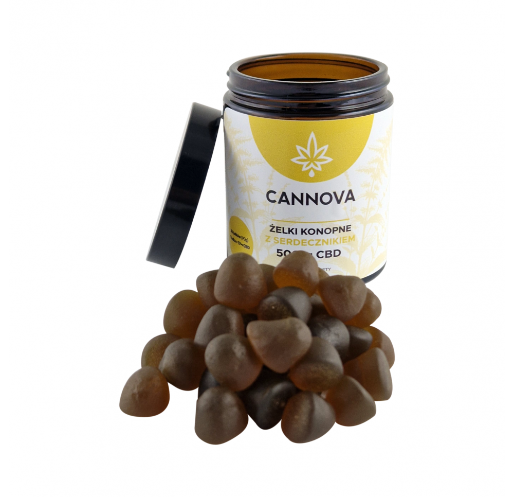 Żelki konopne CANNOVA + Serdecznik CBD 500mg/90g