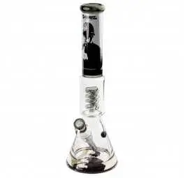 Szklane Bongo G-Rollz Banksy's Graffiti 'Rude Copper' Percolator 41 cm 18,8 mm