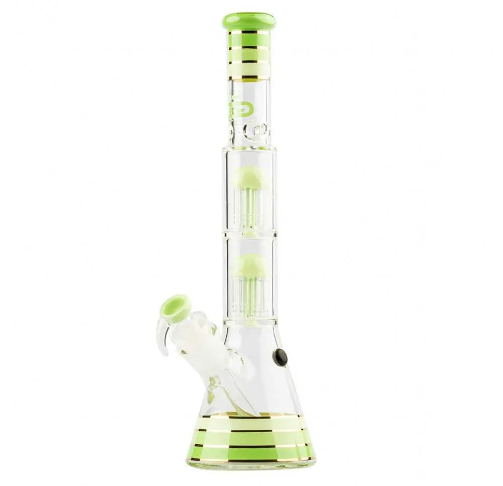 Bongo Szklane Grace Glass Golden Line Filtracja Zielone 46 cm 29,2 mm