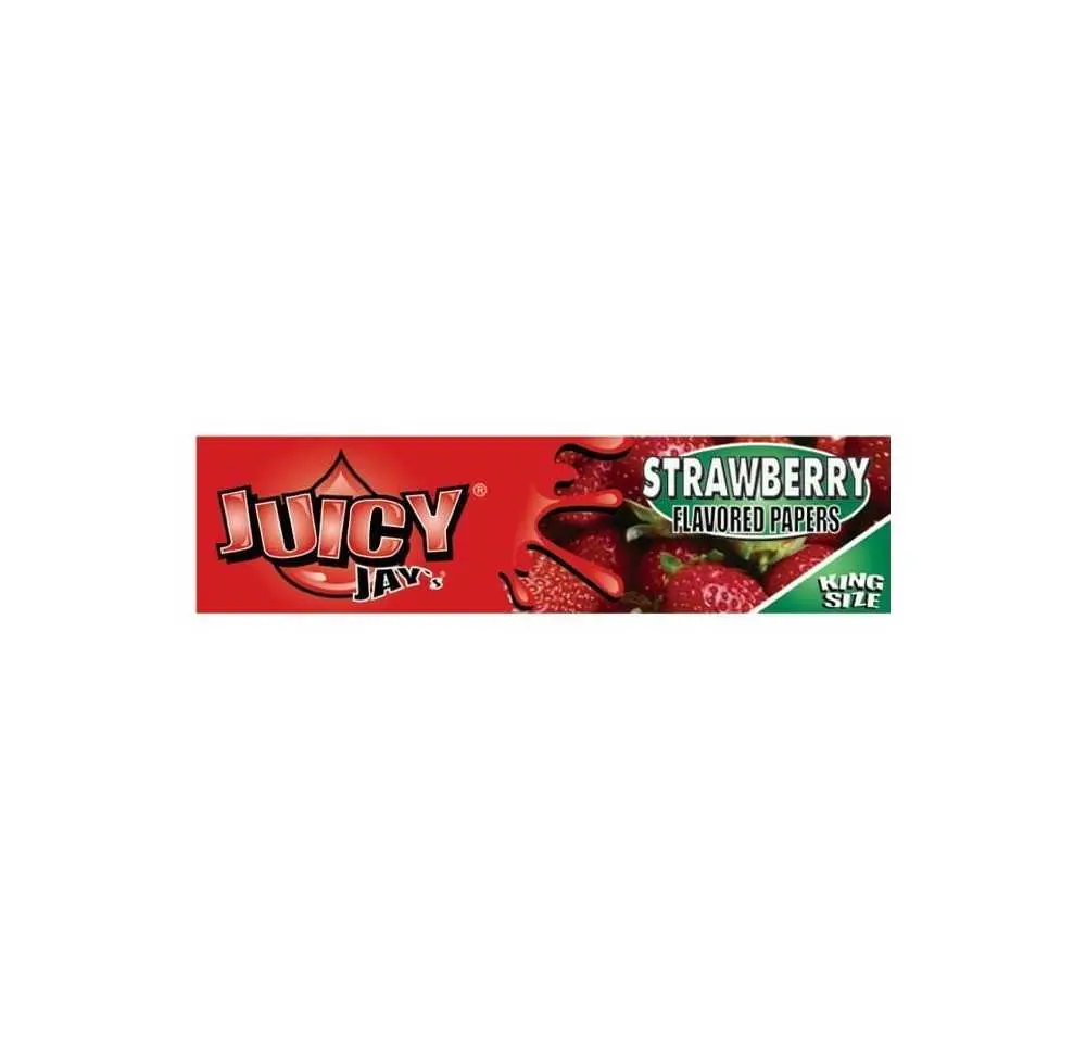 Bibułki Juicy Jay's Strawberry King Size Slim - Truskawka