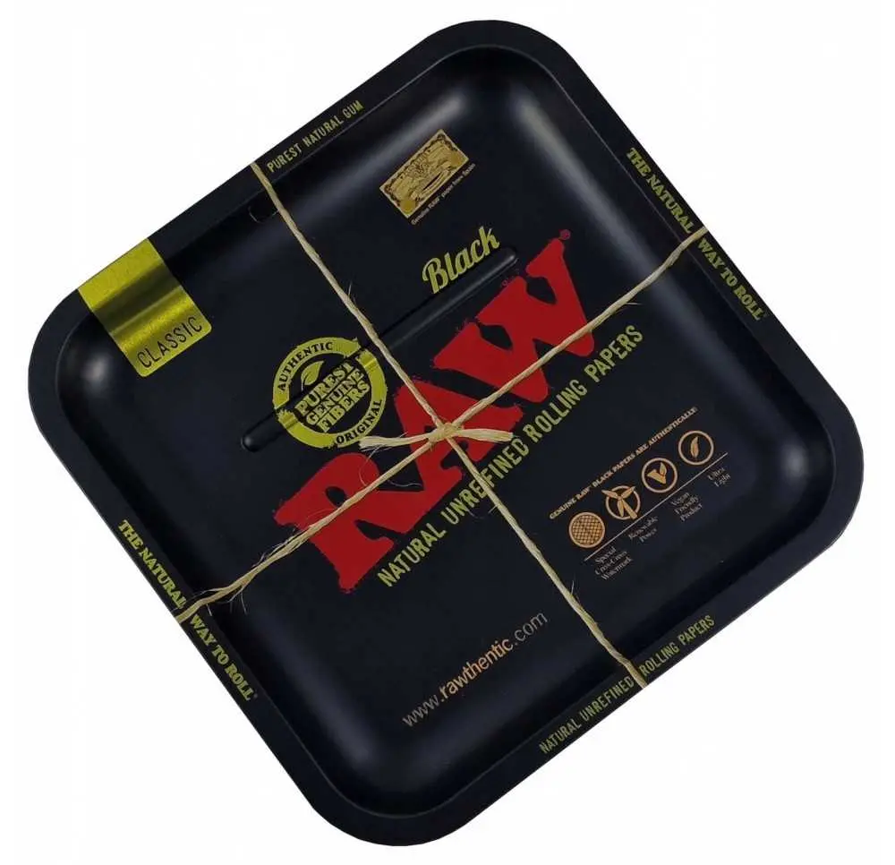 Tacka metalowa RAW Black Square 23 x 23 cm