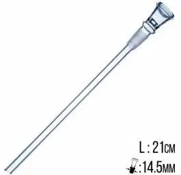 Cybuch szklany 21cm 14,5mm