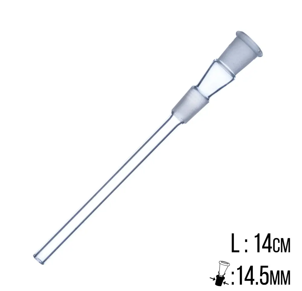 Przejściówka szklana 14cm 14,5mm