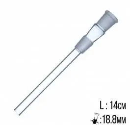 Przejściówka szklana 14cm 18,8mm