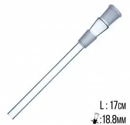 Przejściówka szklana 14cm 18,8mm
