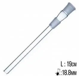 Przejściówka szklana 19cm 18,8mm