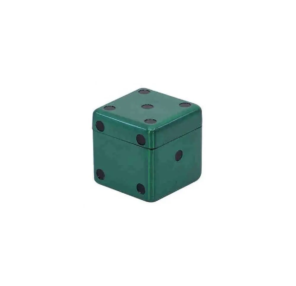 Młynek metalowy GREEN DICE 3-częściowy 4 cm