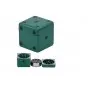 Młynek metalowy GREEN DICE 3-częściowy 4 cm