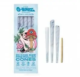 Bibułki skręcone G-Rolls Naked Shroom Blue KS 20 szt.