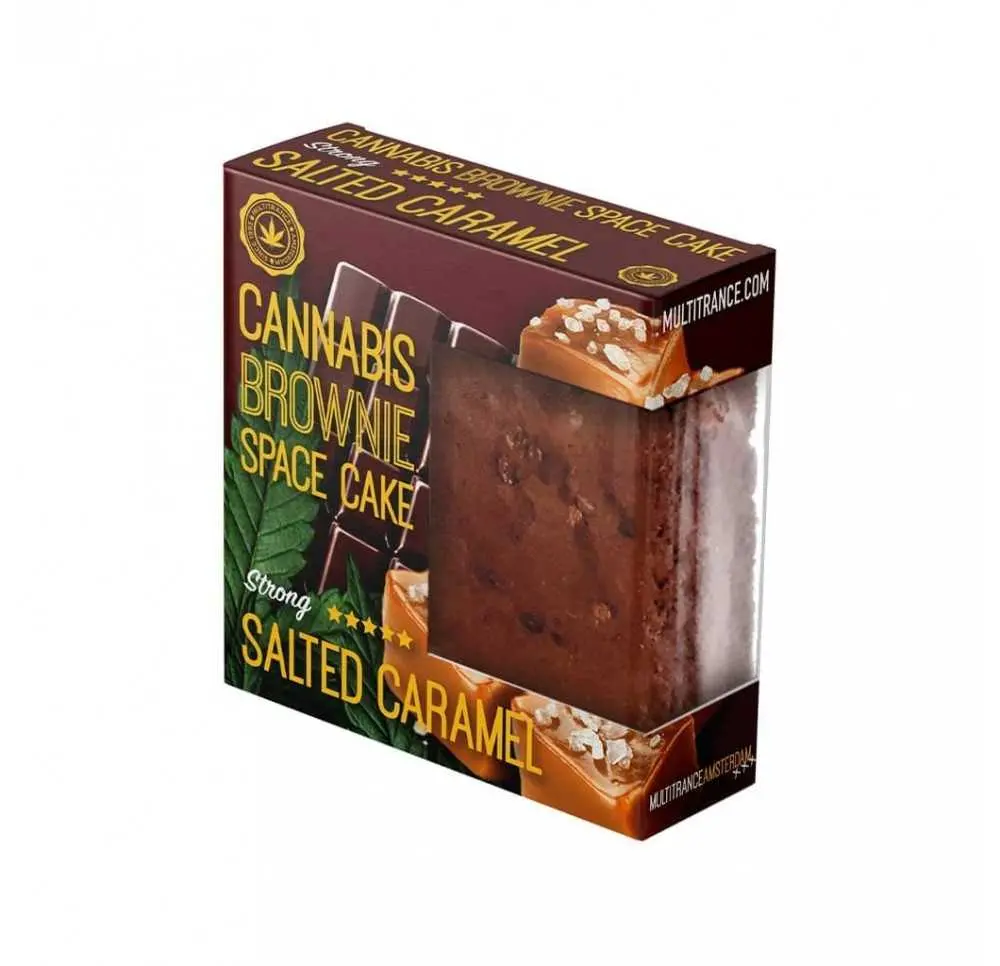 Brownie konopne - Karmel