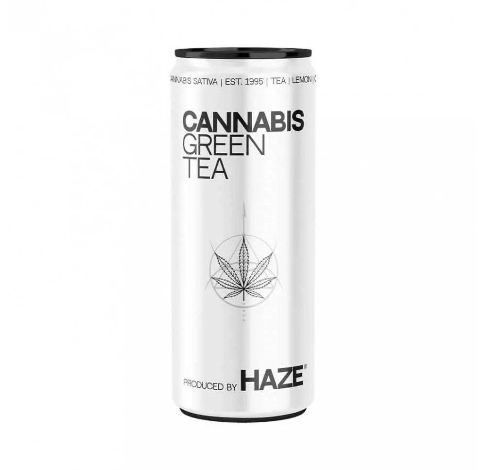 Napój o smaku konopnym HaZe - Green Tea