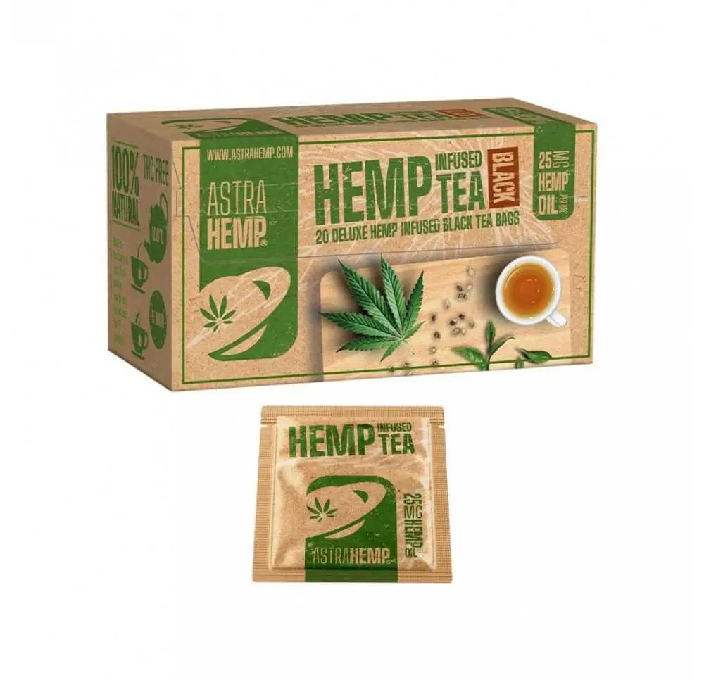 Herbata konopna Astra - 25mg Oleju Konopnego - Czarna Herbata