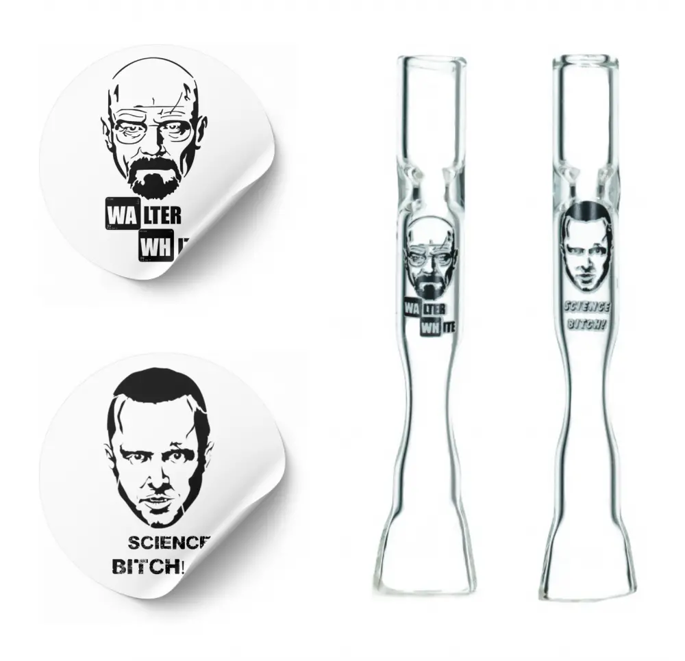 Lufka szklana z grafiką BREAKING BAD MIX - 9 cm