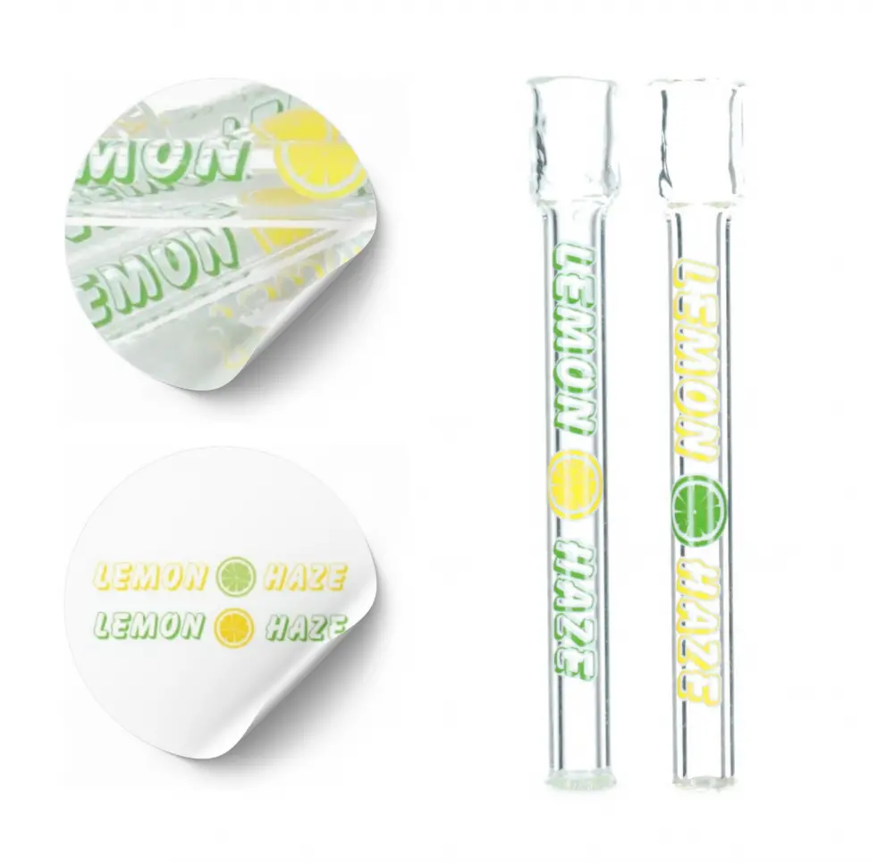 Lufka szklana z grafiką LEMON HAZE - MIX - 9 cm