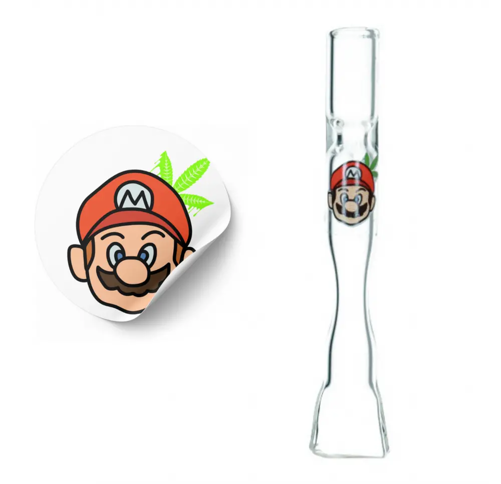 Lufka szklana z grafiką MARIO - 9 cm