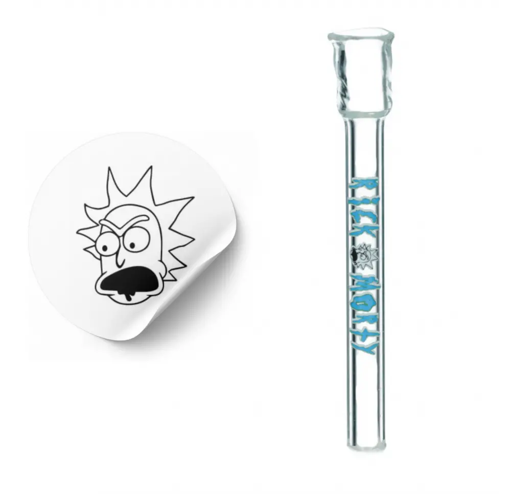 Lufka szklana z grafiką Rick&Morty - 9 cm