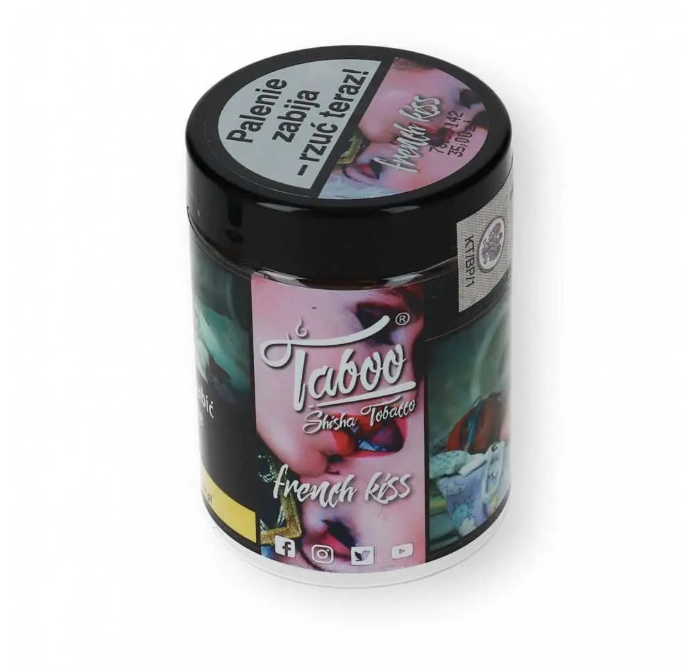 Tytoń do shishy Taboo French Kiss 50g Mięta - Winogrono (TYLKO ODBIÓR OSOBISTY)