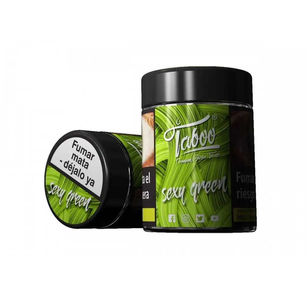 Tytoń do shishy Taboo Sexy Green 50g ŁAGODNA MIĘTA (TYLKO ODBIÓR OSOBISTY)