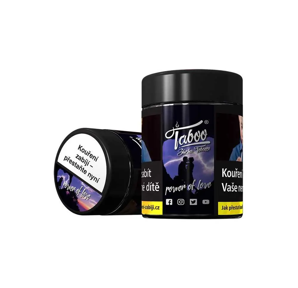 Tytoń do shishy Taboo Power of Love - Melon - Mięta 50 gram (TYLKO ODBIÓR OSOBISTY)