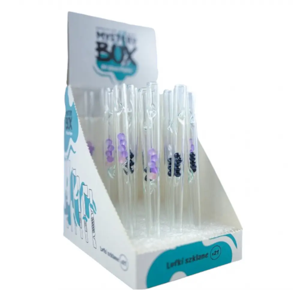 BOX - 21 x Prosta Rurka z Kulkami 10,5cm