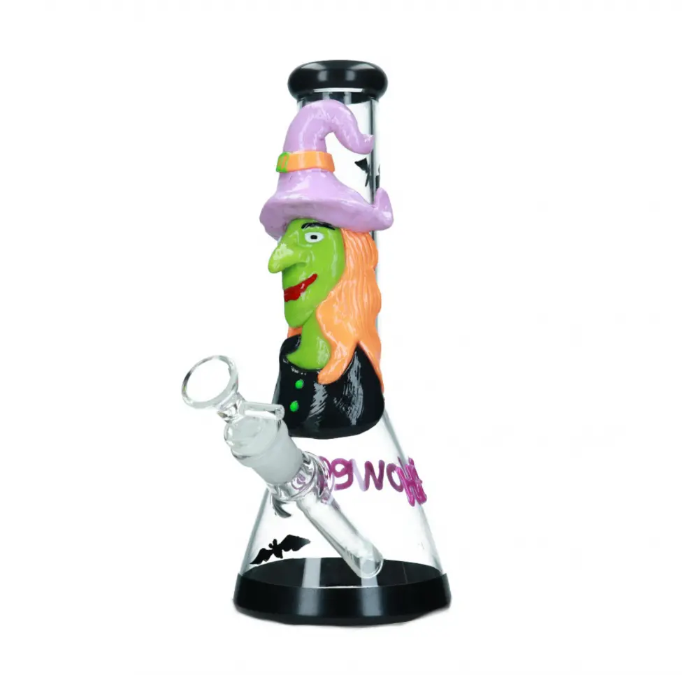 Bongo szklane fluorescencyjne Witch 25 cm 14,5mm
