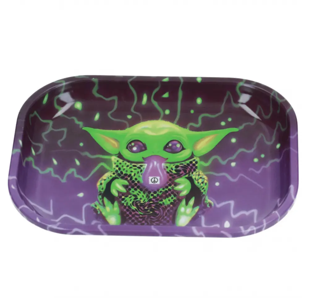 Tacka metalowa Yoda 18x14 cm