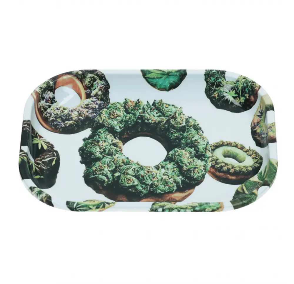 Tacka metalowa Green Donut 18x14 cm