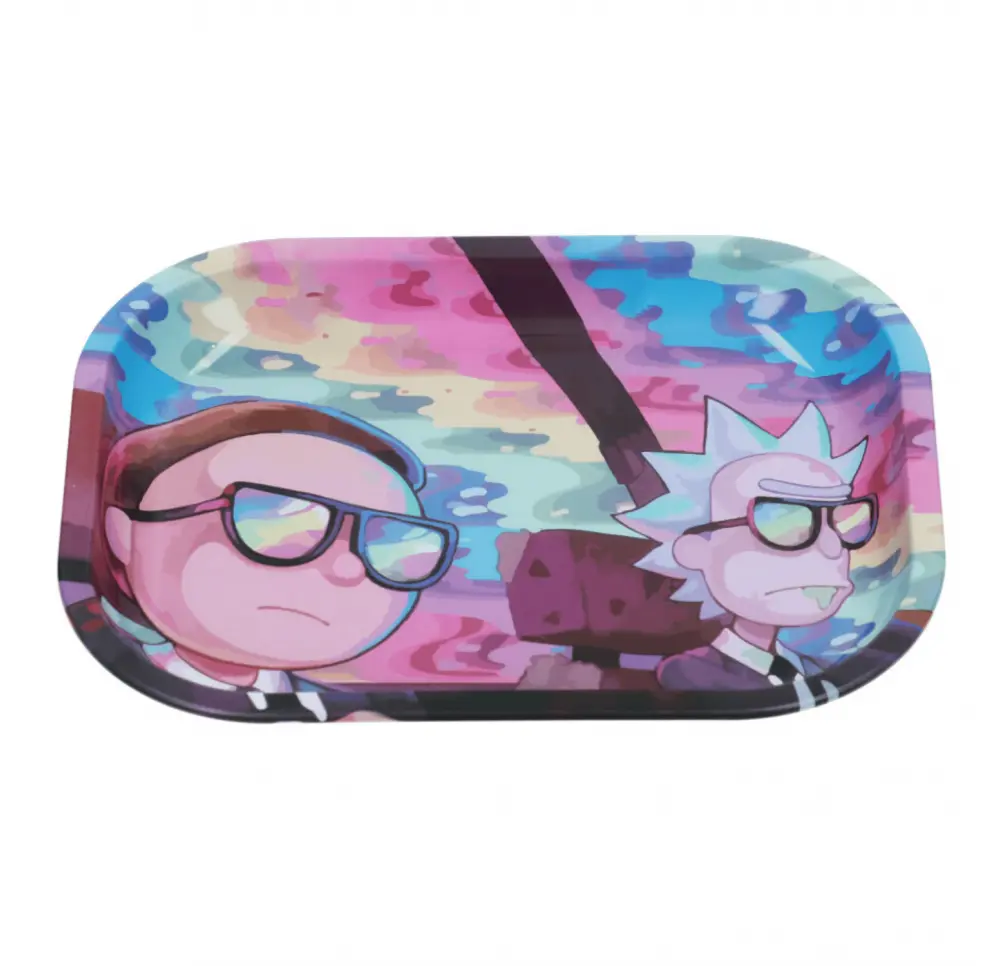 Tacka metalowa Psychedelic Rick 18x14 cm