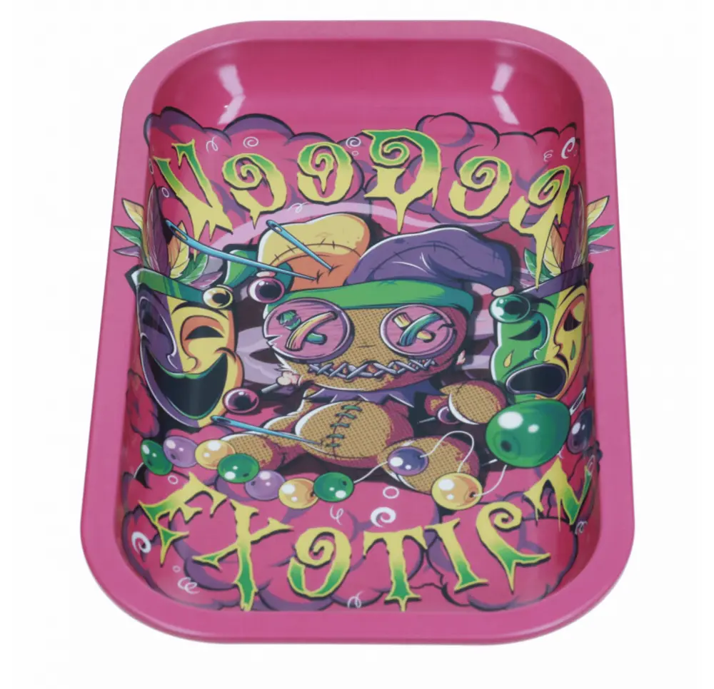Tacka metalowa Voodoo Pink 27x16 cm