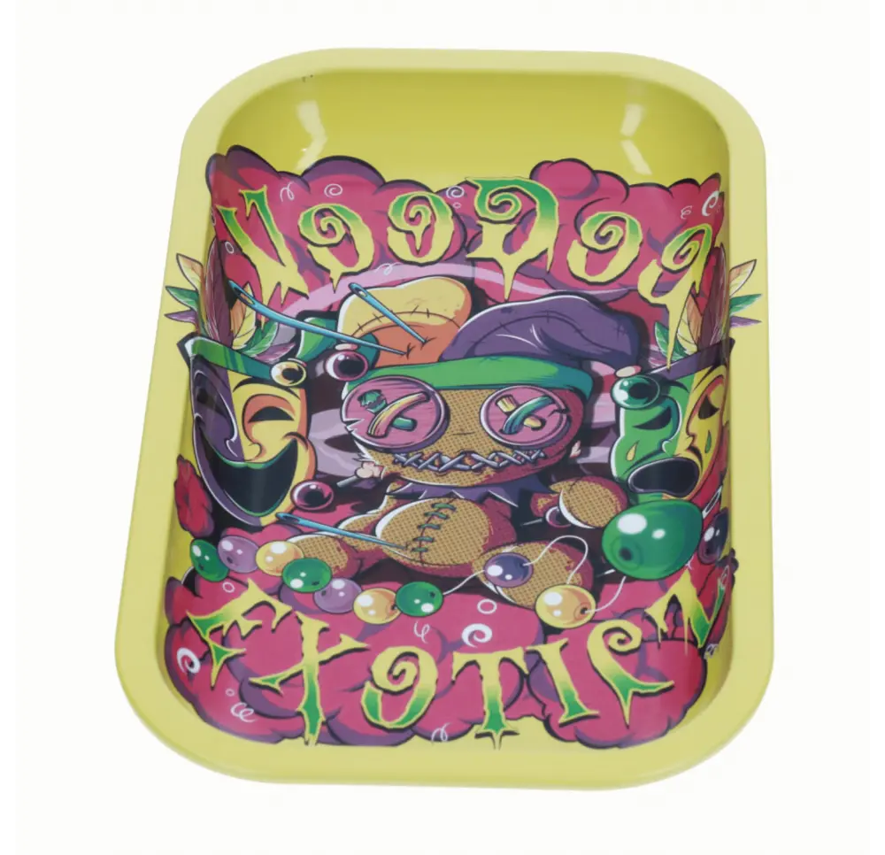 Tacka metalowa Voodoo Yellow 27x16 cm