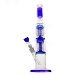 Bongo szklane z filtracjami Blue 38 cm 18,8 mm