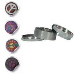 Młynek metalowy Pacyfka 3 części 52 mm MIX wzorów
