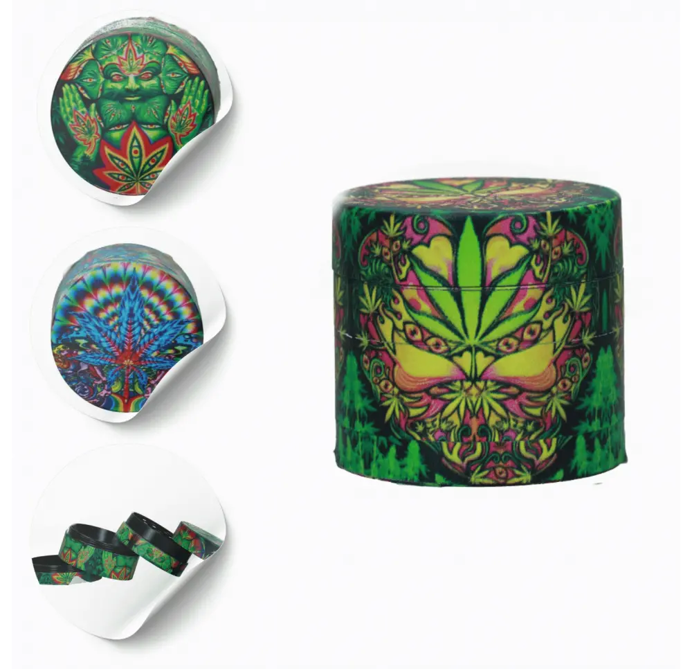 Młynek metalowy Psycho 4 części 40 mm MIX wzorów