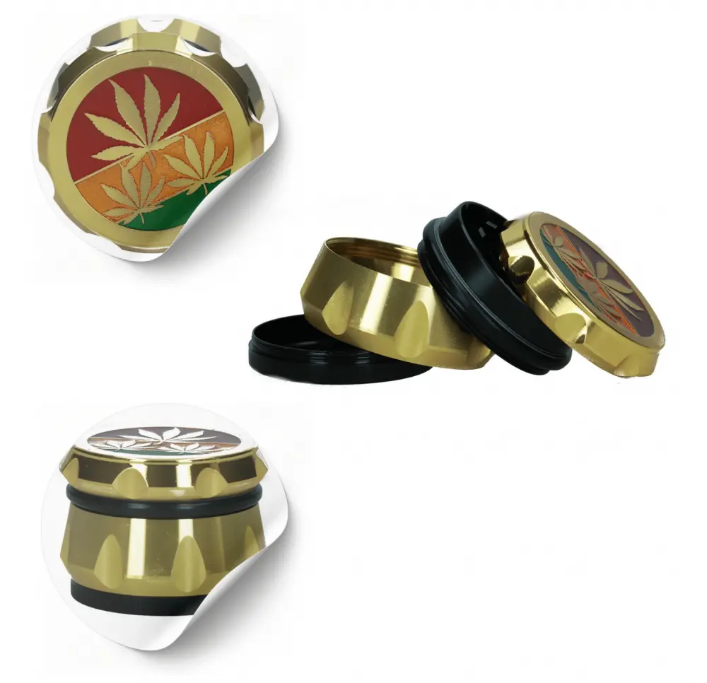 Młynek metalowy Golden 4 części 55 mm