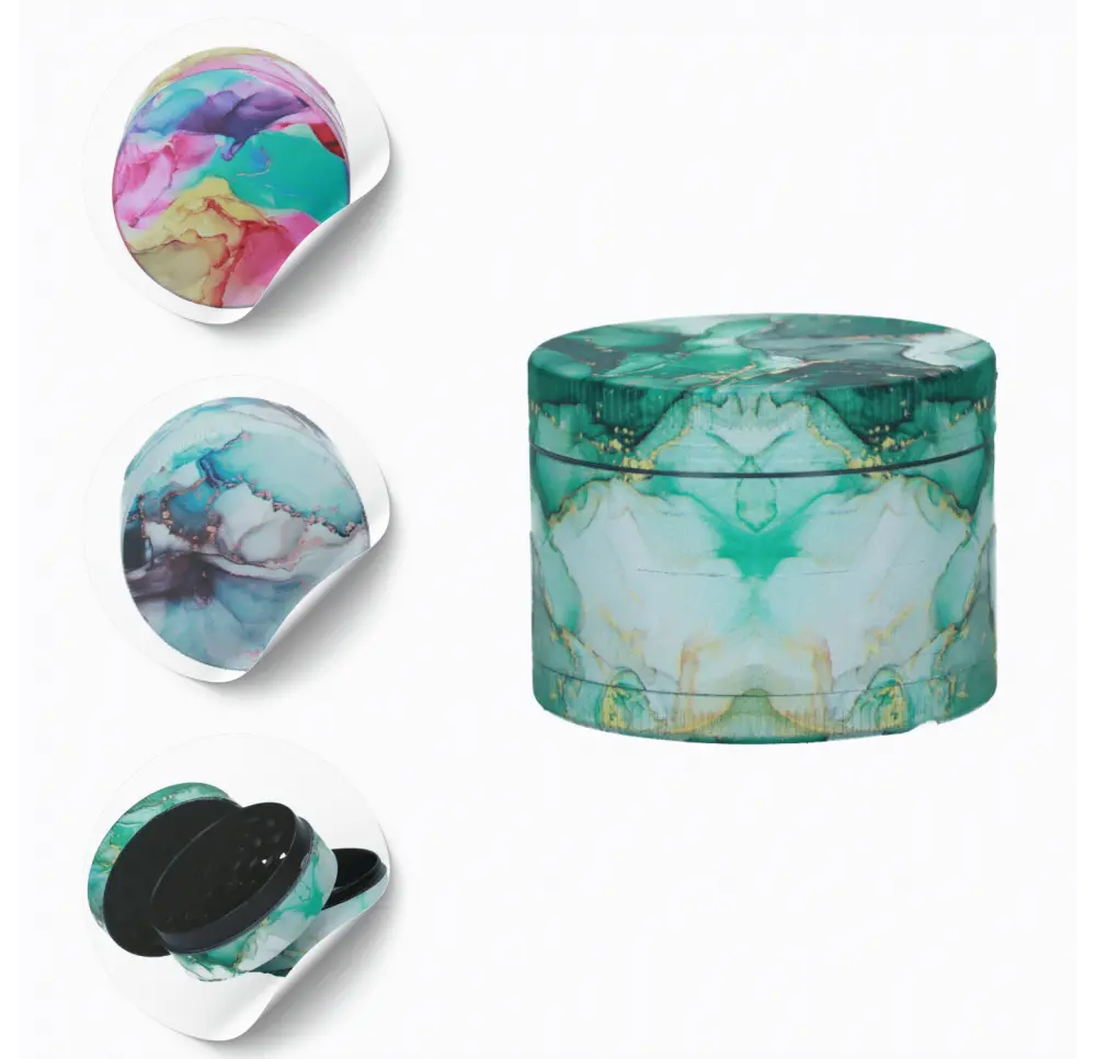 Młynek metalowy Marble 4 części 50 mm MIX wzorów
