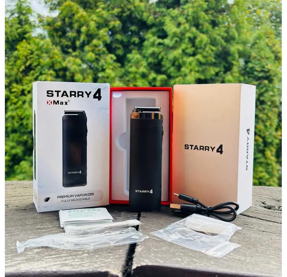 Waporyzator Starry 4.0 Czarny - BRAK FOLII - OUTLET