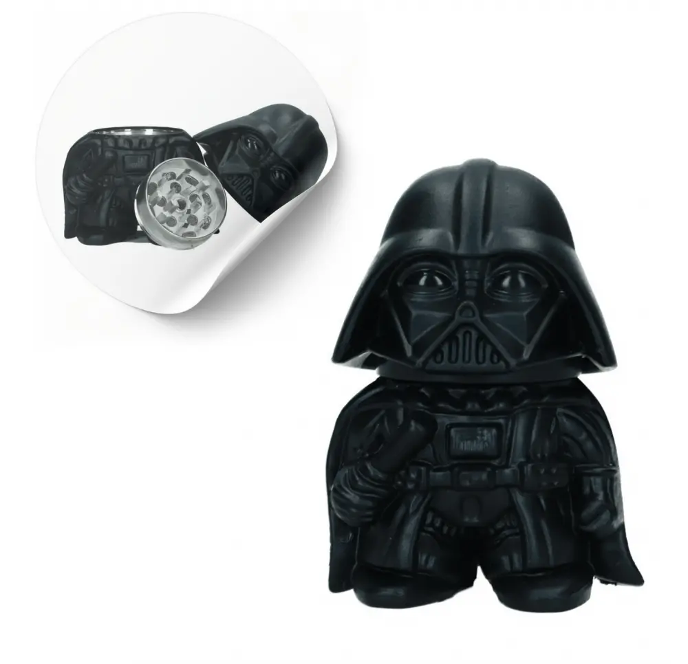 Młynek metalowo-akrylowy Vader 3 części 64 mm
