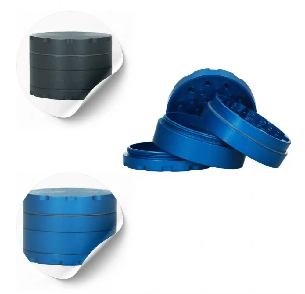 Młynek metalowy 4 części 62 mm MIX kolor
