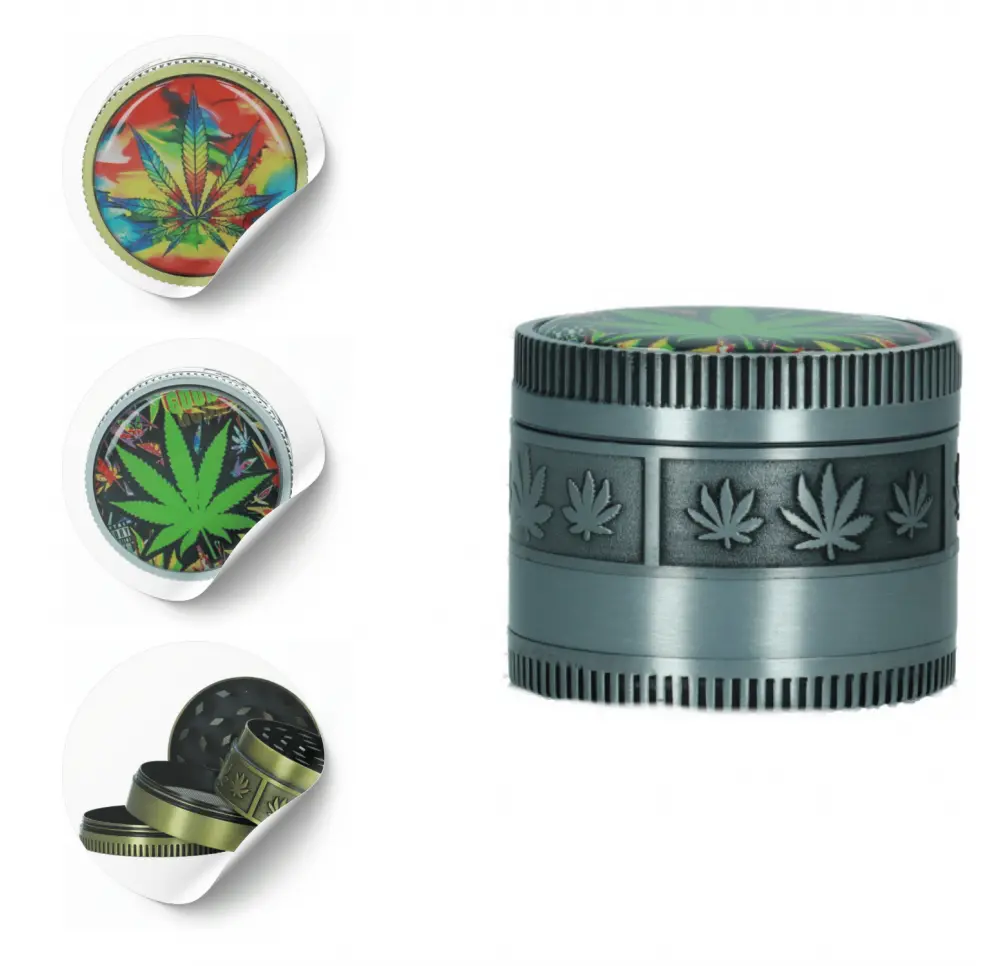 Młynek metalowy Ganja 4 części 52 mm MIX kolor